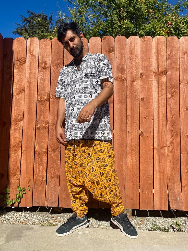 Yellow Dhoti pants