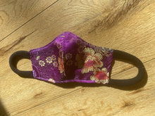 Load image into Gallery viewer, Purple ninja Satin Mask
