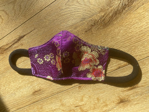 Purple ninja Satin Mask