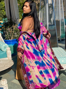 Cosmic Nirvana Goddess Hoodie Robe halter Set