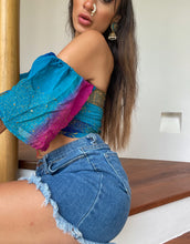 Load image into Gallery viewer, Cosmic Lotus aura Wrap Top
