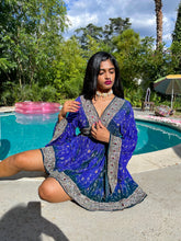 Load image into Gallery viewer, Midnight Blue Mini Babydoll Dress
