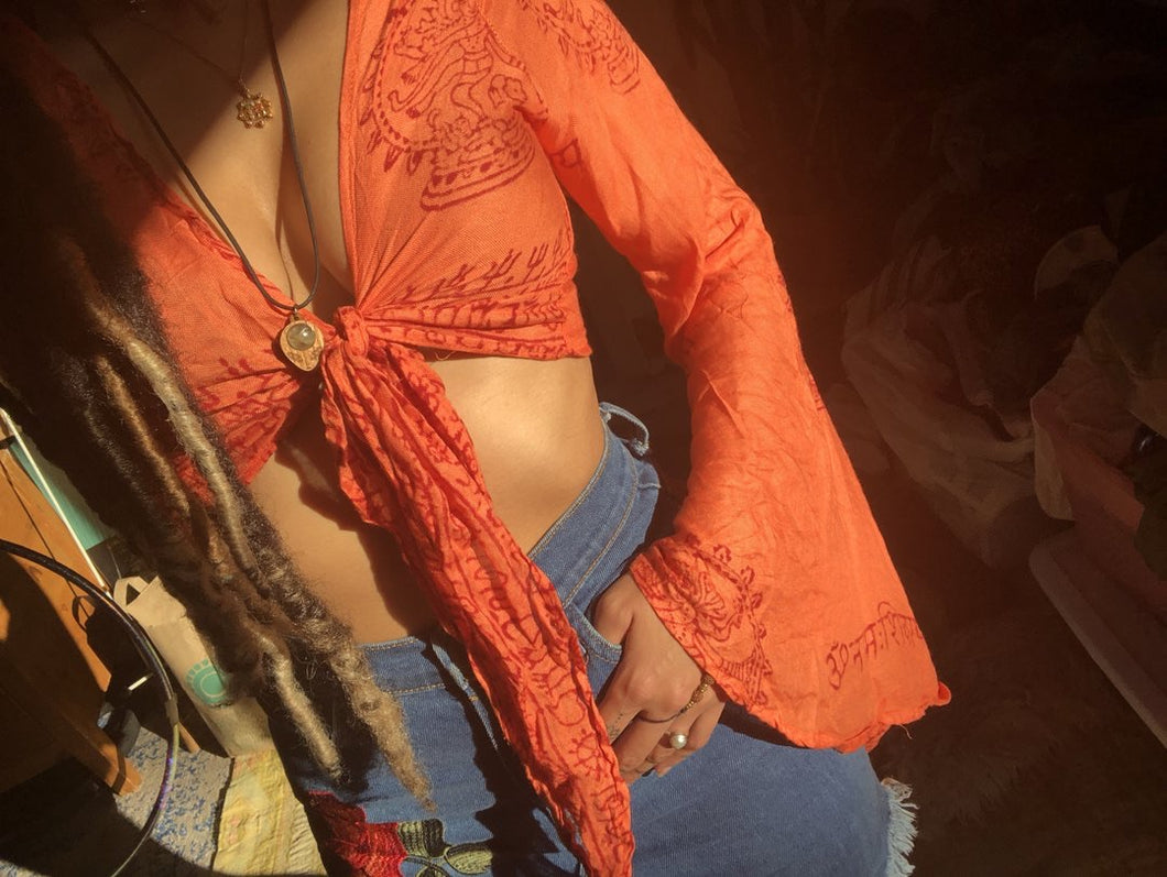 Orange Sanskrit Bella Top
