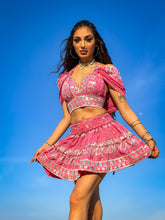 Load image into Gallery viewer, Pink Diamonds Micro Mini Skirt Set
