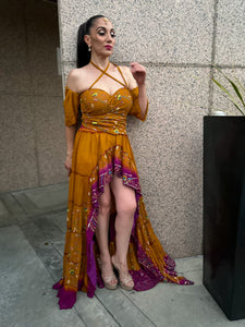 Bandhani Sunflower Goddess Set