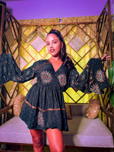 Load image into Gallery viewer, Moonlight Sparkle Mini Babydoll Dress
