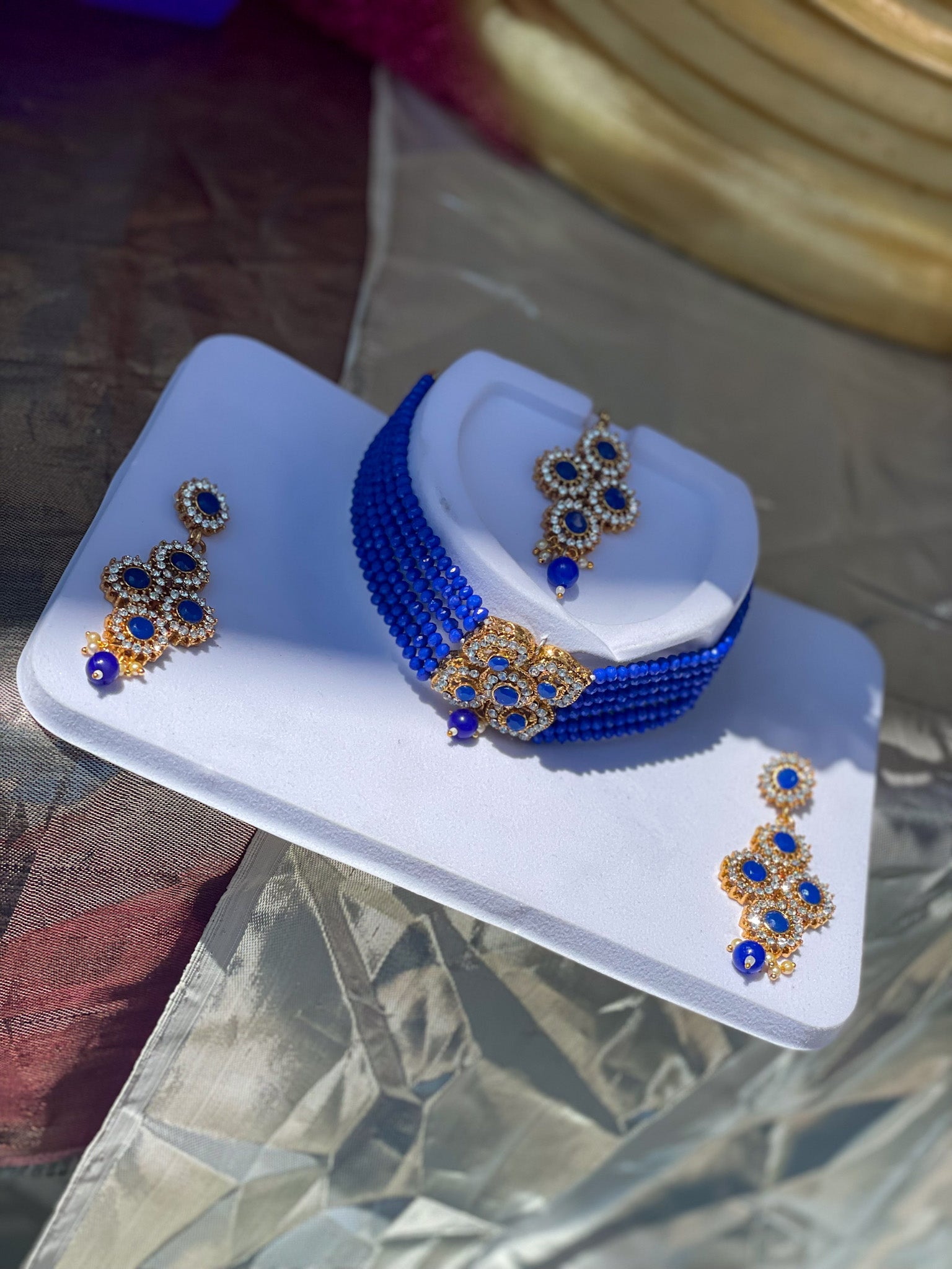 The Sapphire Goddess Necklace Set