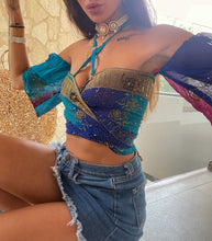 Load image into Gallery viewer, Cosmic Lotus aura Wrap Top
