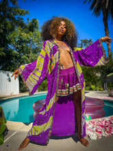 Load image into Gallery viewer, Amethyst Autumn Hooded Kimono
