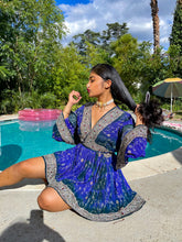 Load image into Gallery viewer, Midnight Blue Mini Babydoll Dress
