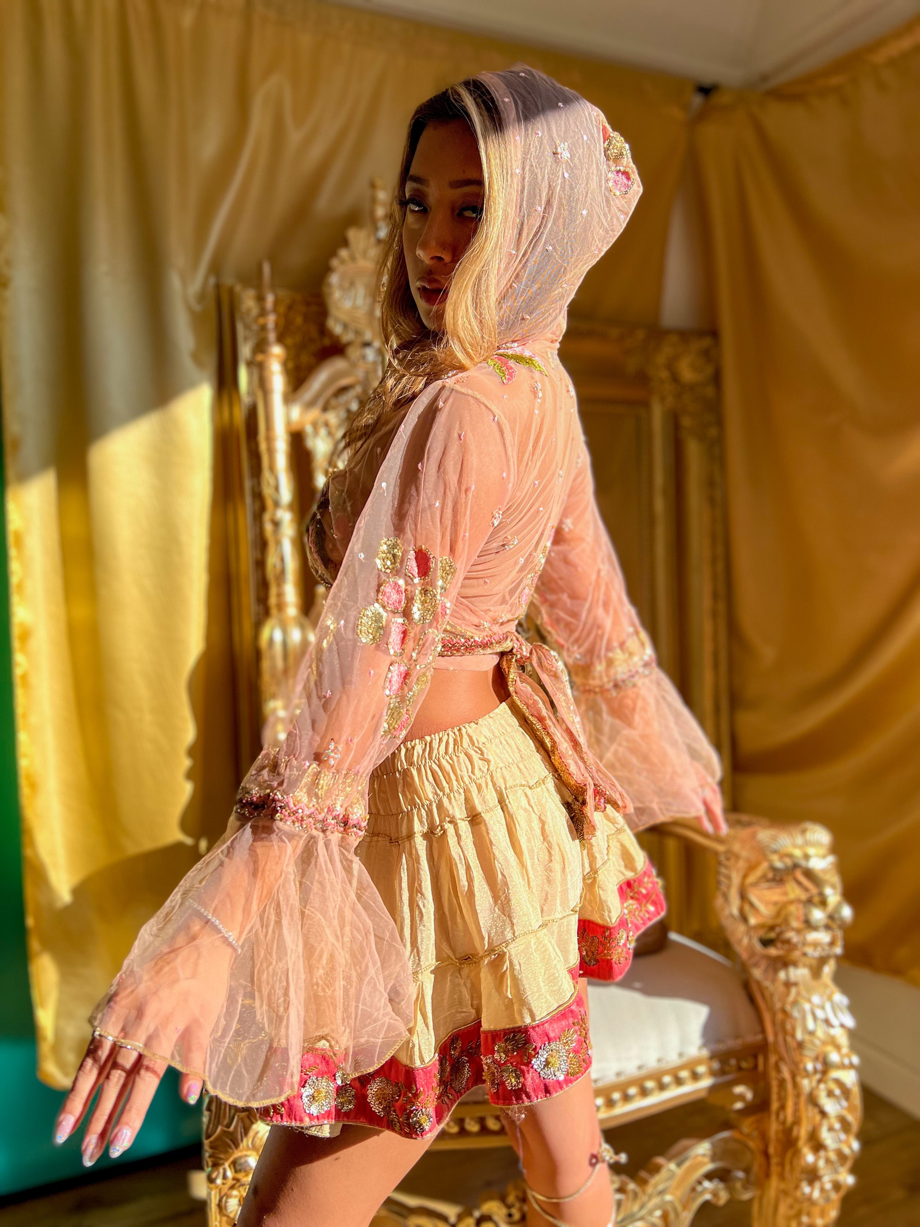 Golden Romance Mini Gehr Skirt