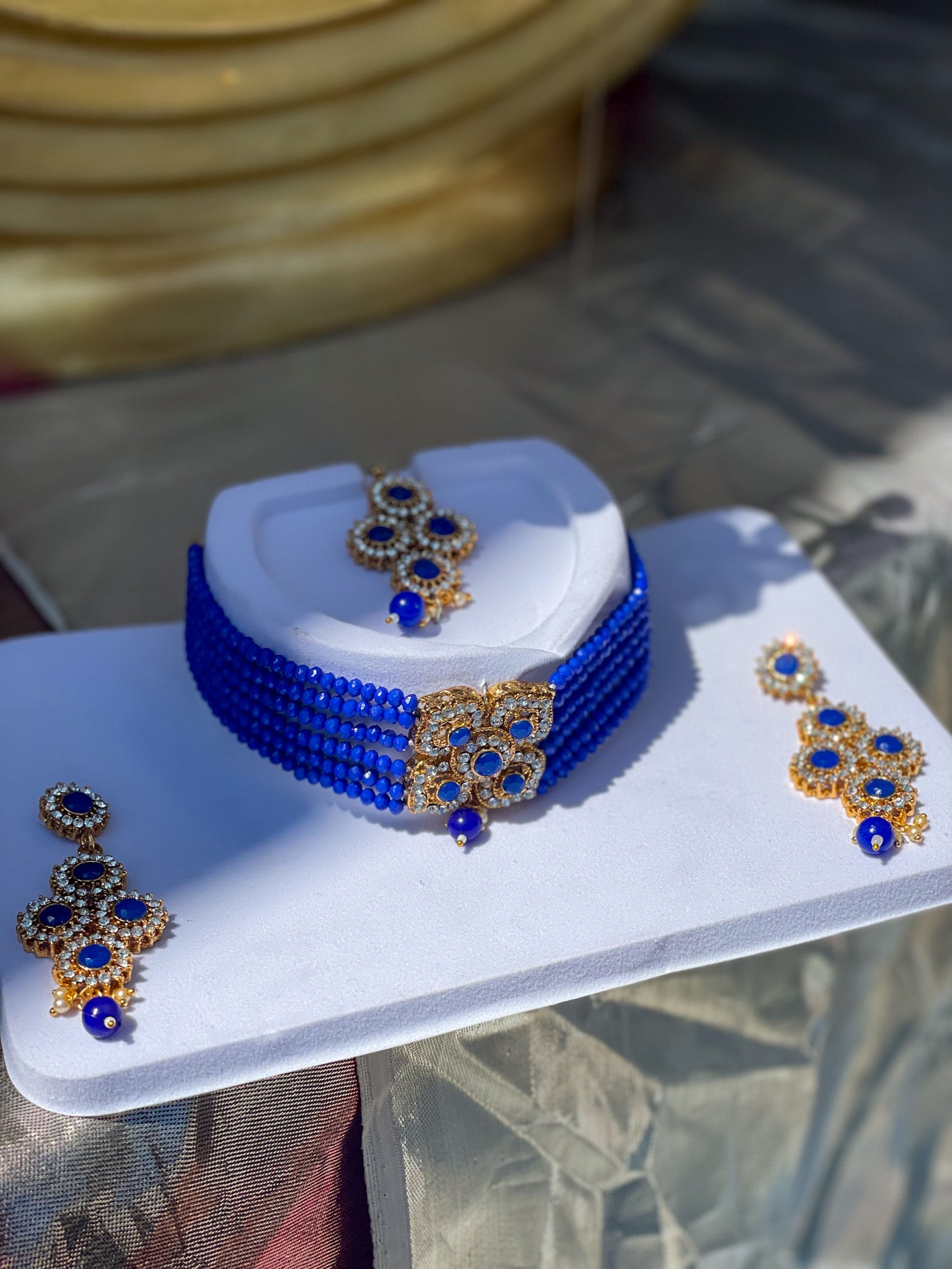The Sapphire Goddess Necklace Set