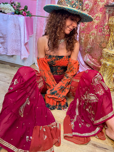 Lava Aura Scrunch Top