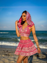 Load image into Gallery viewer, Pink Diamonds Micro Mini Skirt Set
