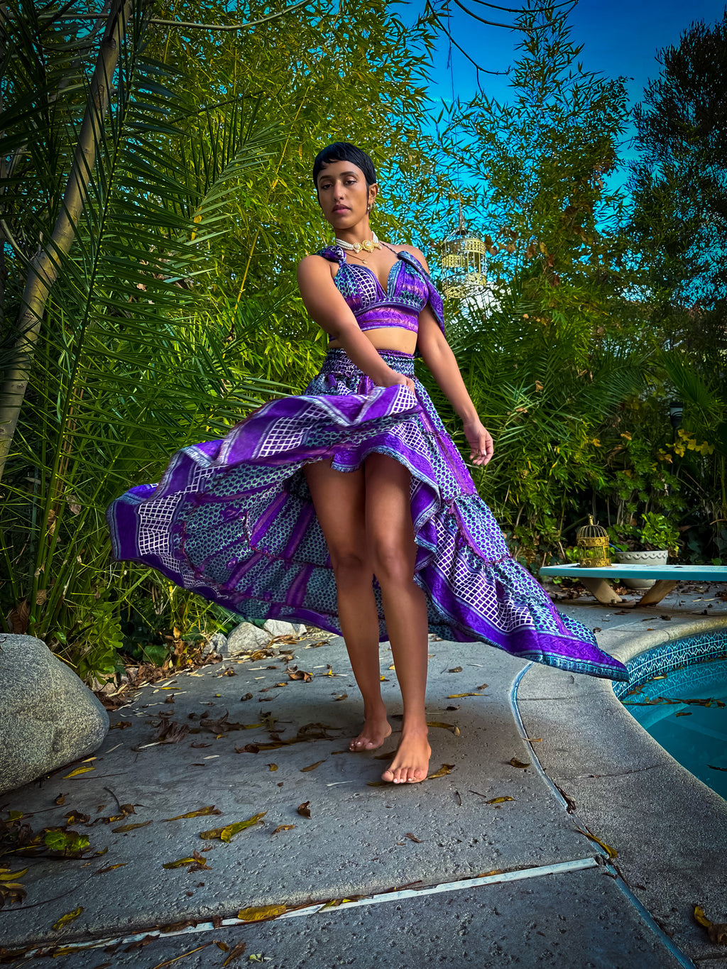 Purple Skies Bollywood Set