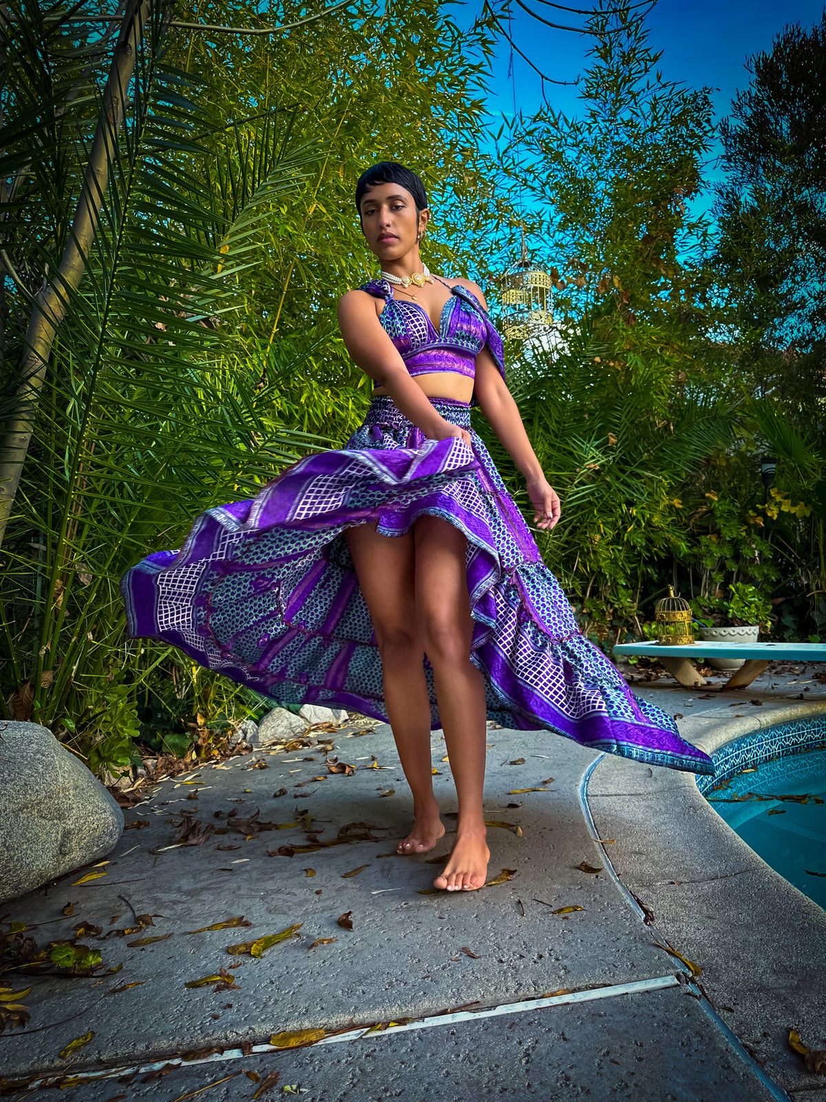 Purple Skies Bollywood Set