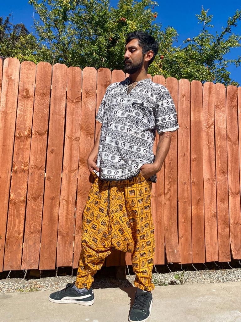 Yellow Dhoti pants