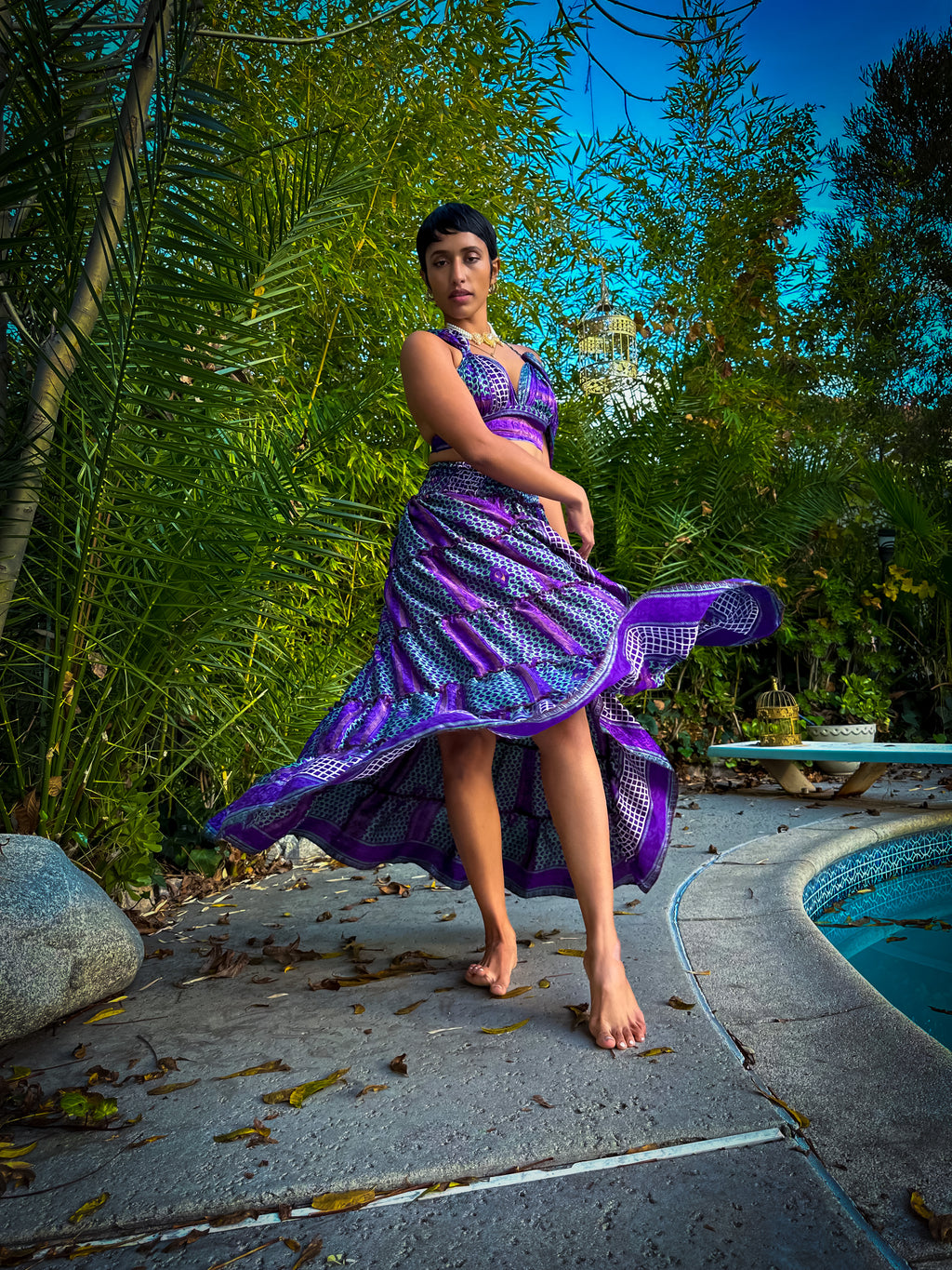 Purple Skies Bollywood Set