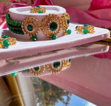 Load image into Gallery viewer, The Emerald Empire Necklace Set
