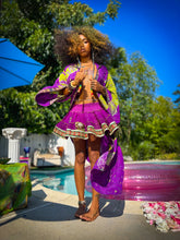 Load image into Gallery viewer, Amethyst Divine Mini Goddess Skirt
