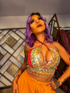 Royal Rani Halter Top