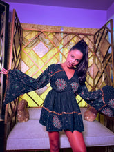 Load image into Gallery viewer, Moonlight Sparkle Mini Babydoll Dress

