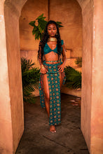 Load image into Gallery viewer, The Teal Tiyera Goddess Ruffle set
