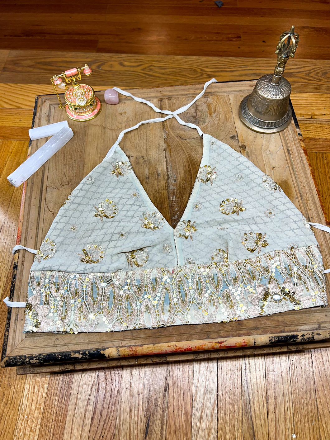 Golden Lotus Halter Top