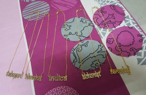 Custom 18K gold plated necklaces
