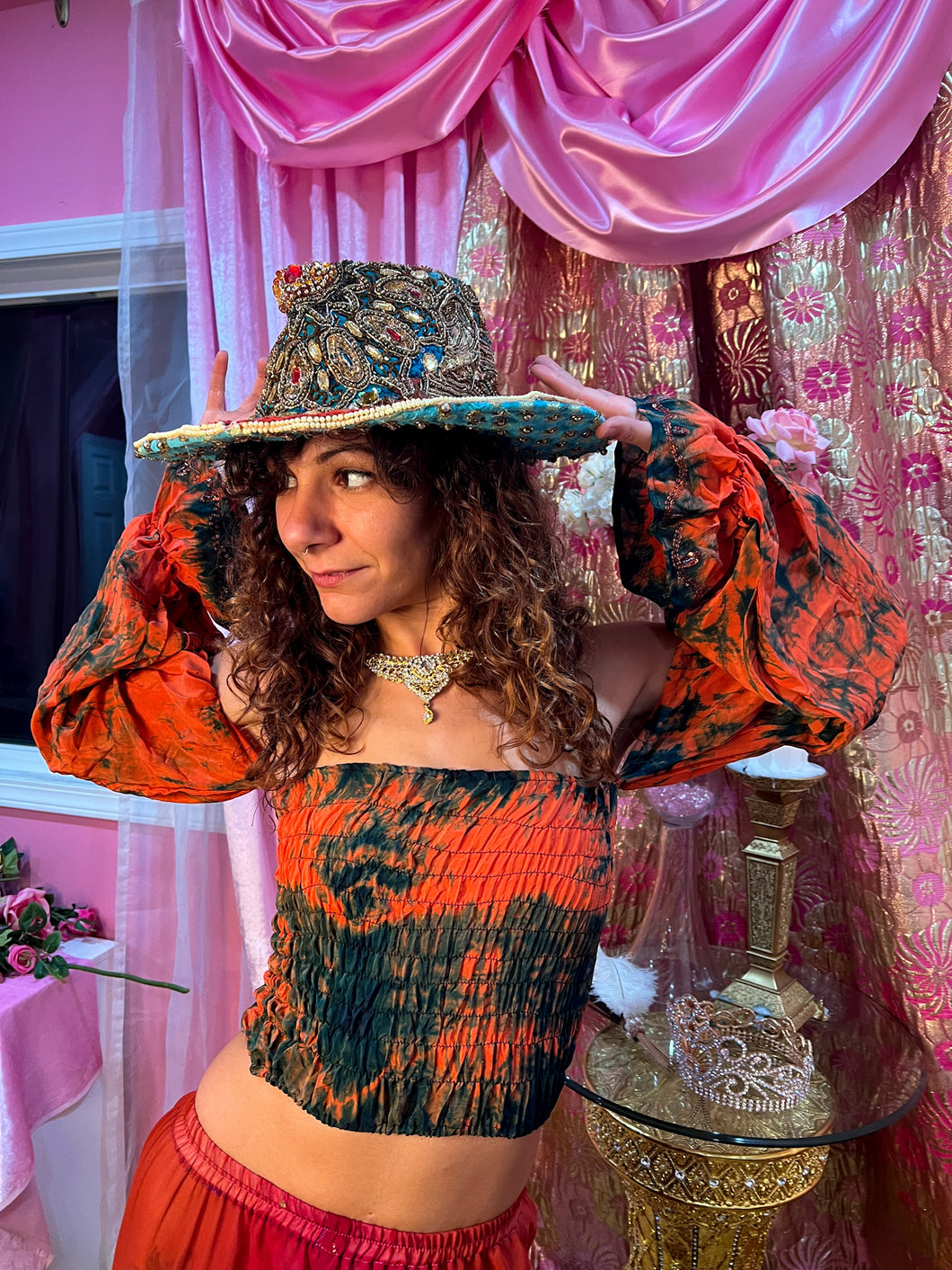 Lava Aura Scrunch Top