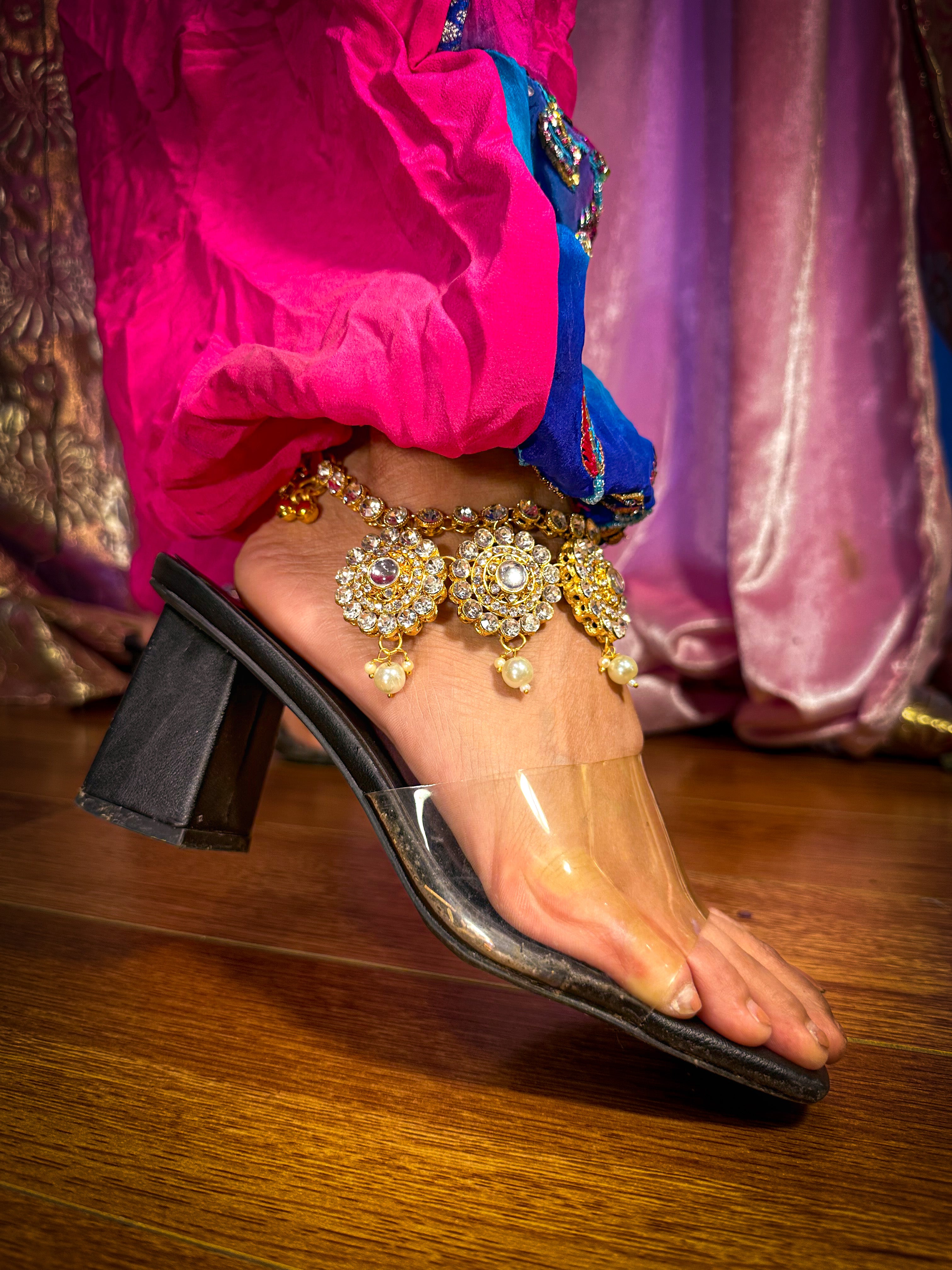 Diamond Lotus Anklet