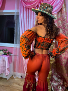 Lava Aura Scrunch Top