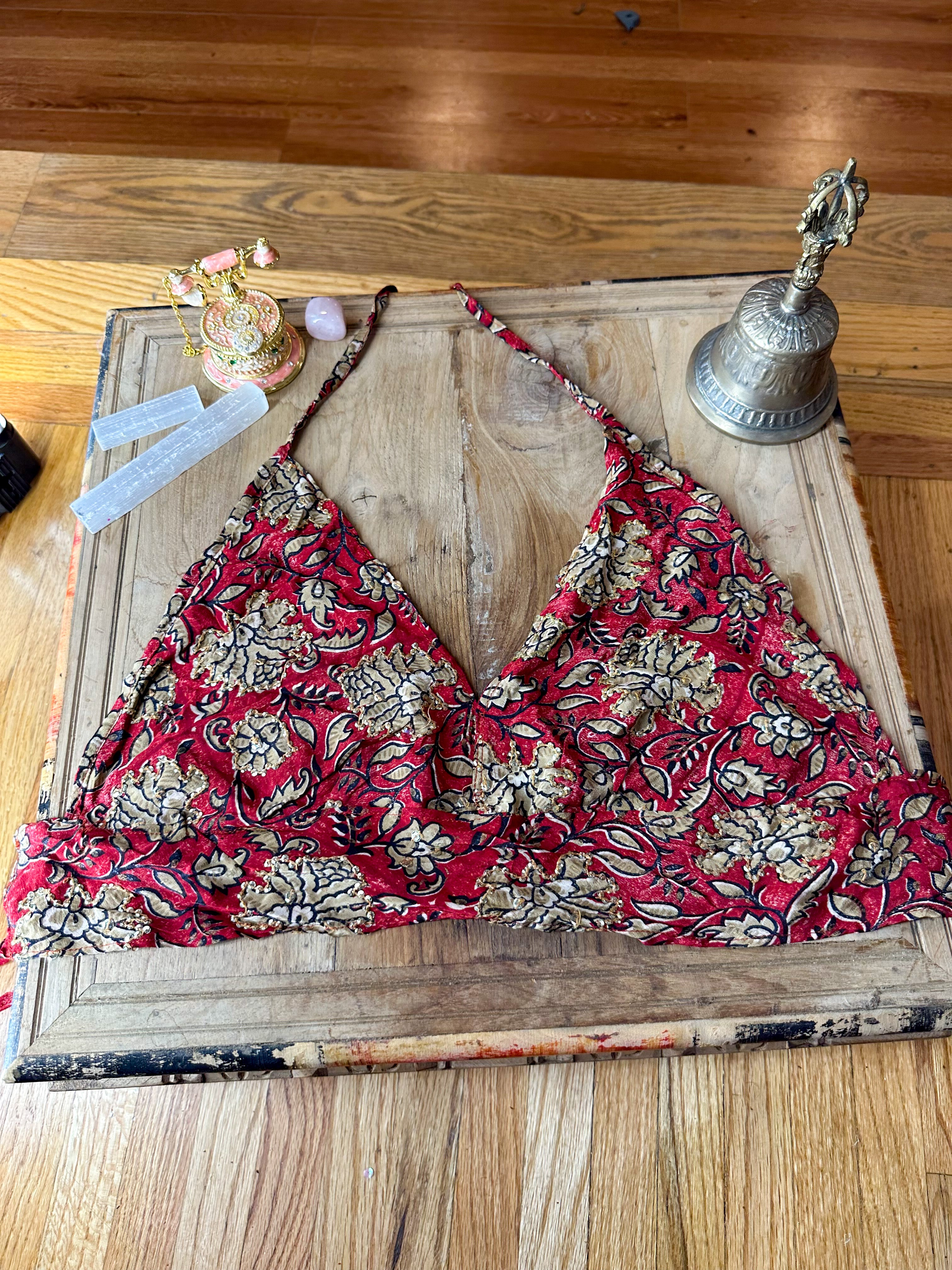 Bohemian Silk Love Halter Top