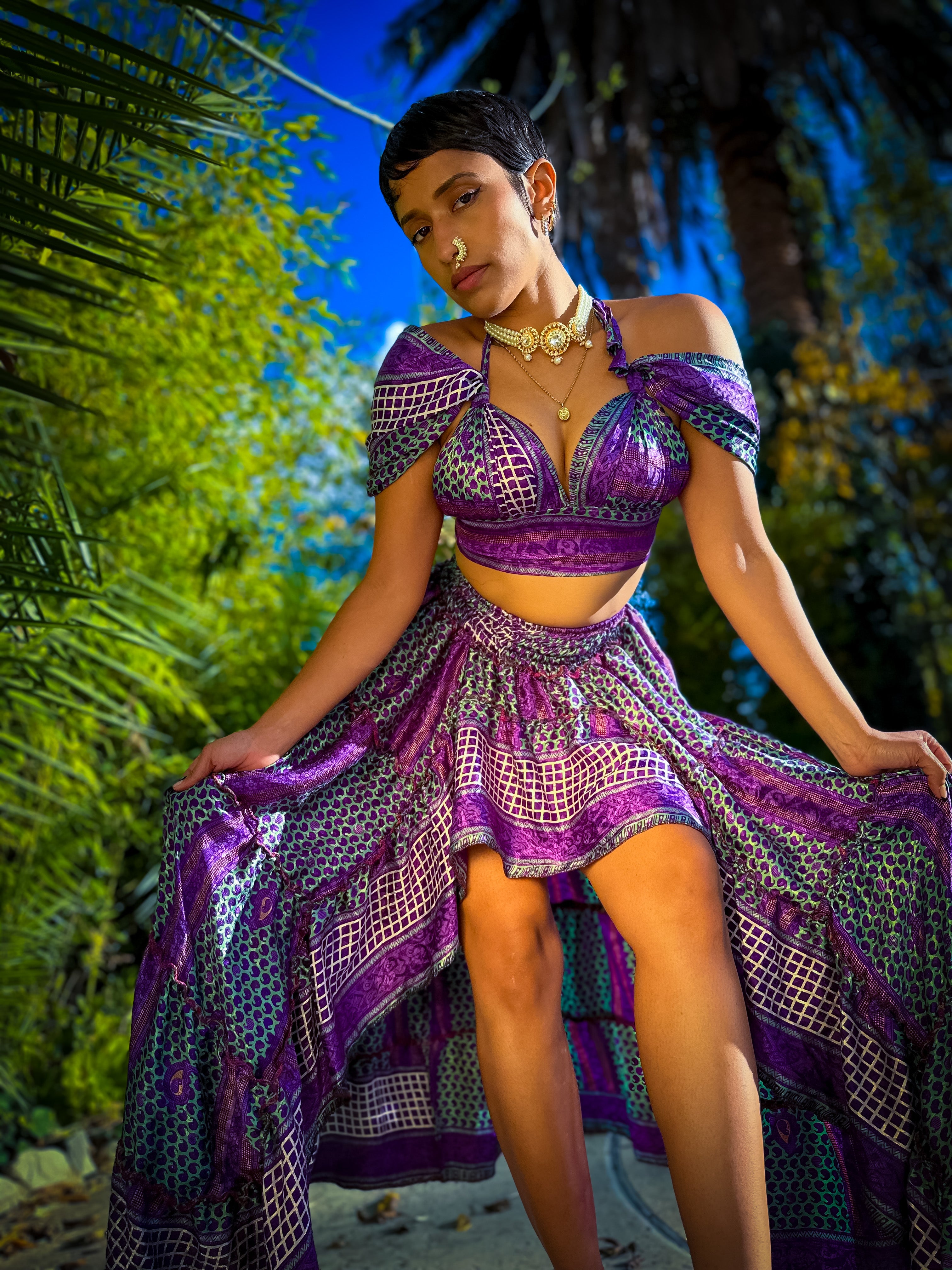 Purple Skies Bollywood Set