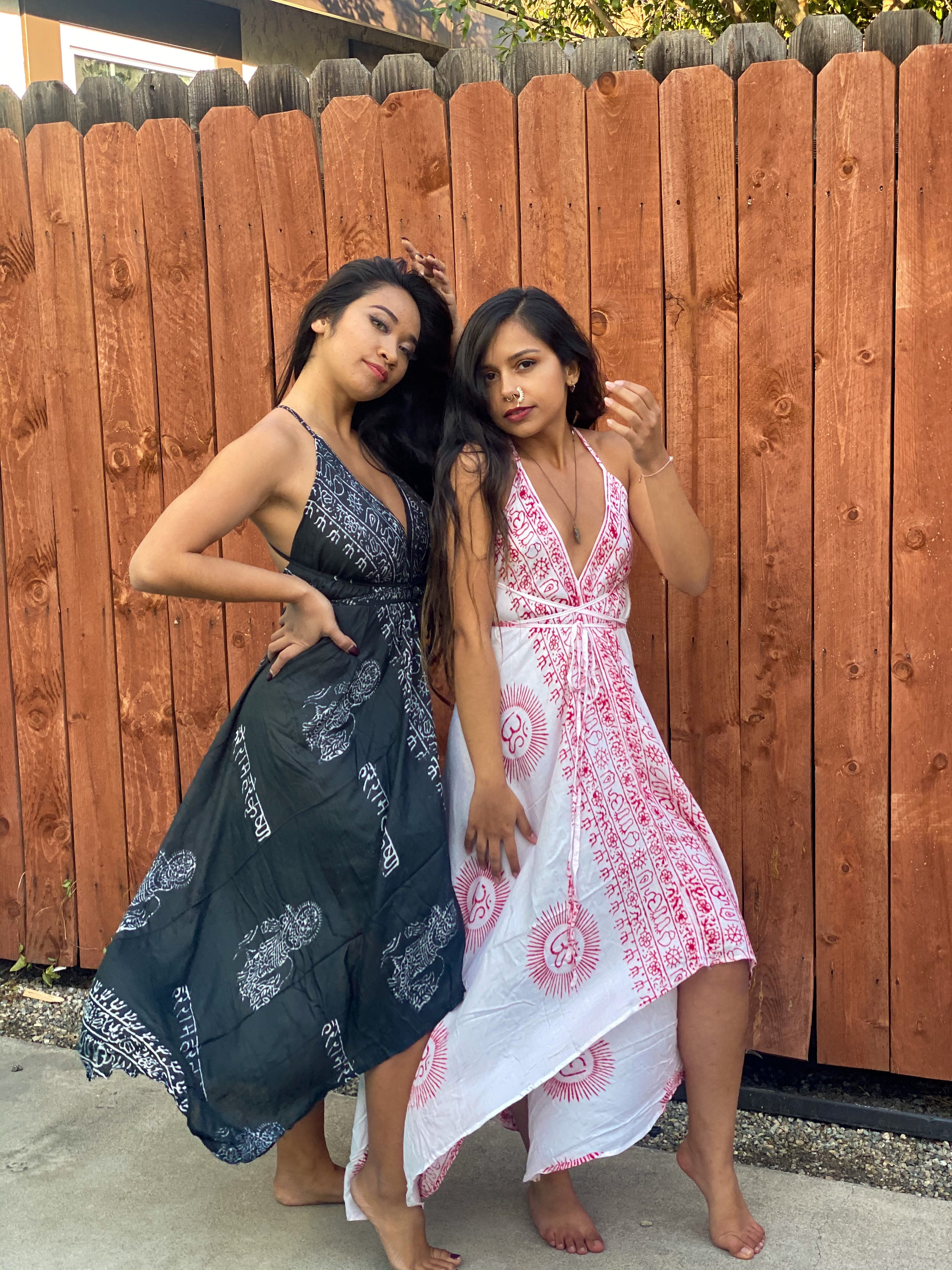 Black Sanskrit Dress