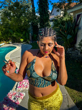 Load image into Gallery viewer, Emerald Whirlpool Halter Top
