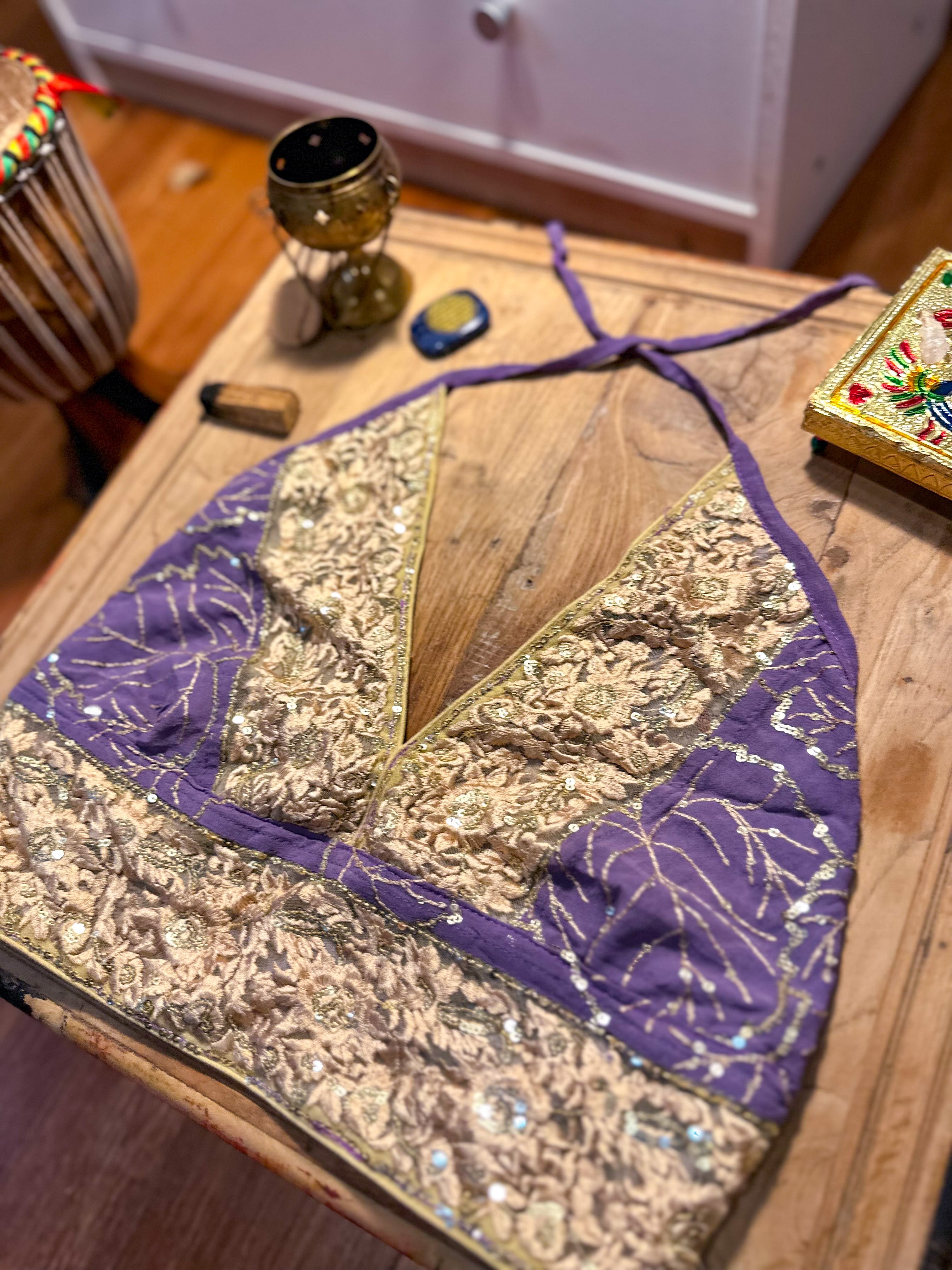 Lilac Goddess Halter Top