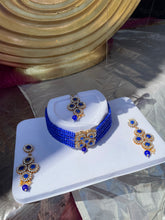Load image into Gallery viewer, The Sapphire Goddess Necklace Set
