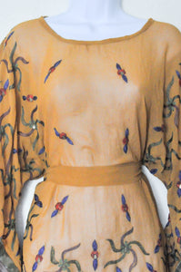 Bohemian Plant Butterfly Dress