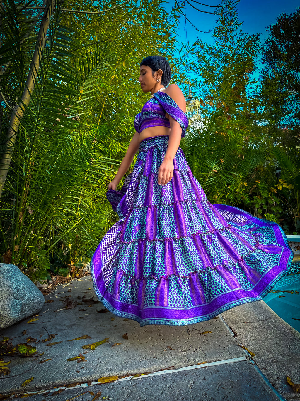 Purple Skies Bollywood Set