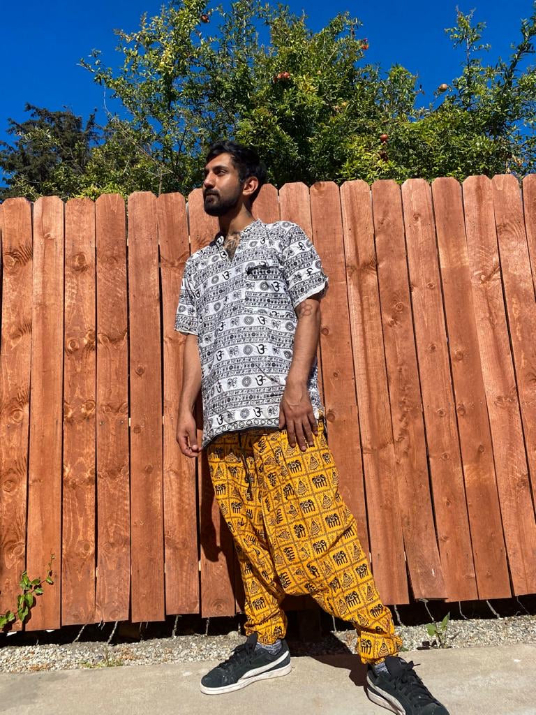 Yellow Dhoti pants