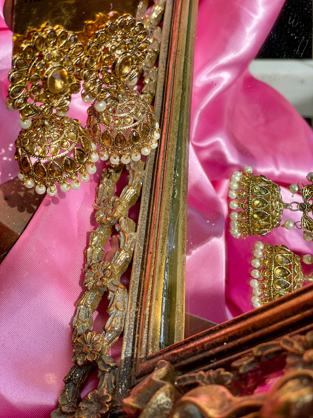 The Maya Gold Jhumka Earrings