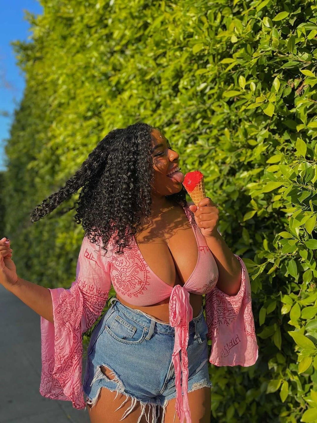 Pink Sanskrit Top