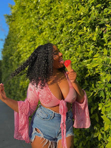 Pink Sanskrit Top