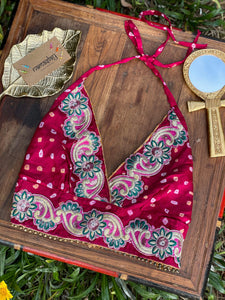 Bandhani Love Halter Top