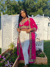 Load image into Gallery viewer, Pink lotus halter top
