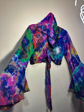 Load image into Gallery viewer, Jungle Flower Hoodie Wrap Top
