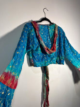Load image into Gallery viewer, Ocean Love Hoodie Wrap Top

