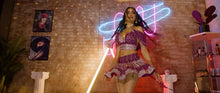 Load image into Gallery viewer, Violet Diamonds Micro Mini Skirt Set
