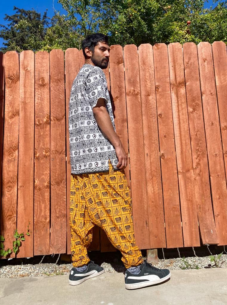 Yellow Dhoti pants